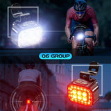 Bike Light Q6 LED Bicycle Front Rear lights USB Charge Headlight Cycling Taillight Bicycle Lantern Bike Accessories Lamps - Pogo Cycles