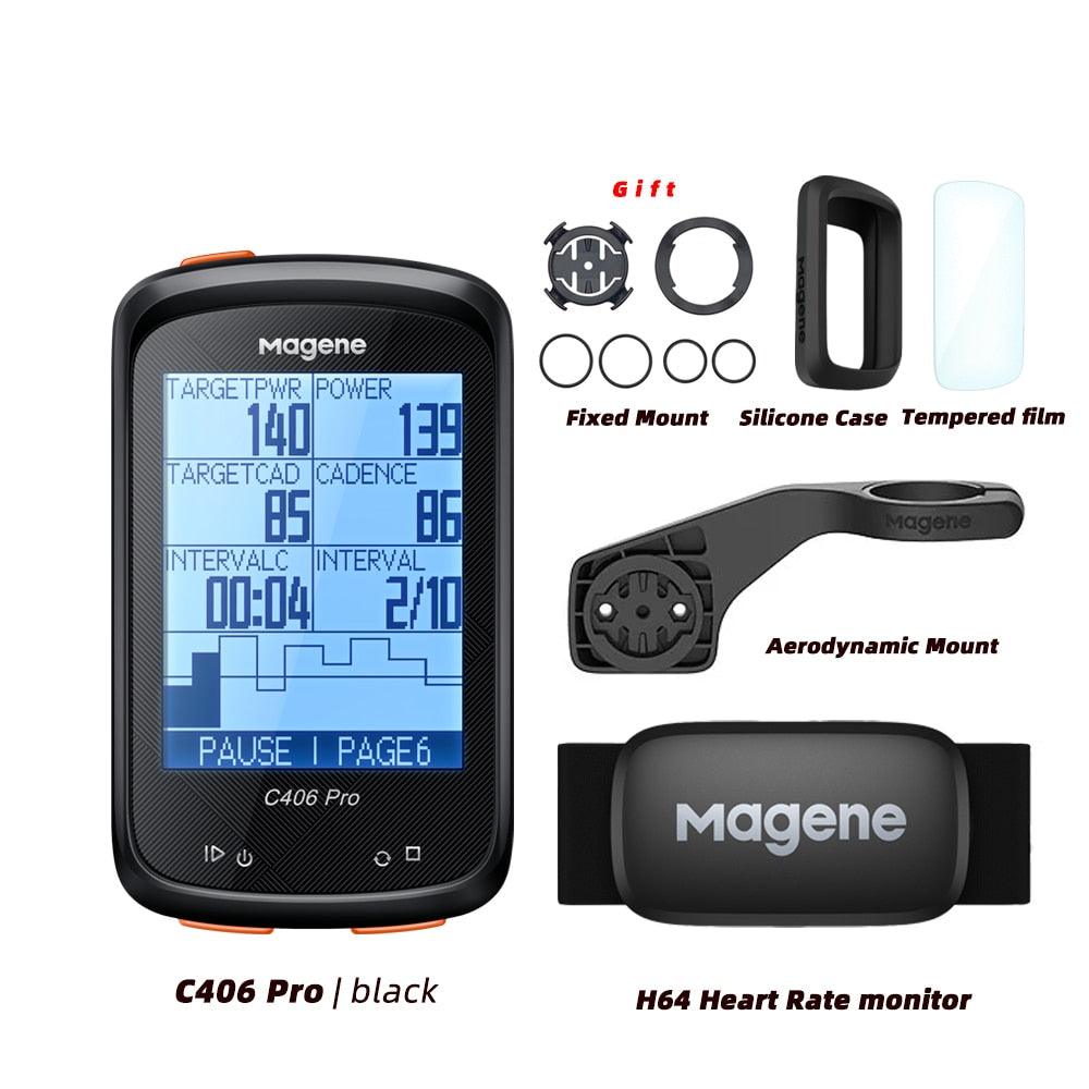 Magene C406 Bike GPS Computer C406 Pro MTB Road Cycle Smart Wireless Waterproof Speedometer Bicycle Odometer Stra - Pogo Cycles