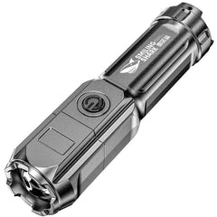Flashlight Strong Light Rechargeable Zoom Giant Bright Xenon Special Forces Home Outdoor Portable Led Luminous Flashlight - Pogo Cycles