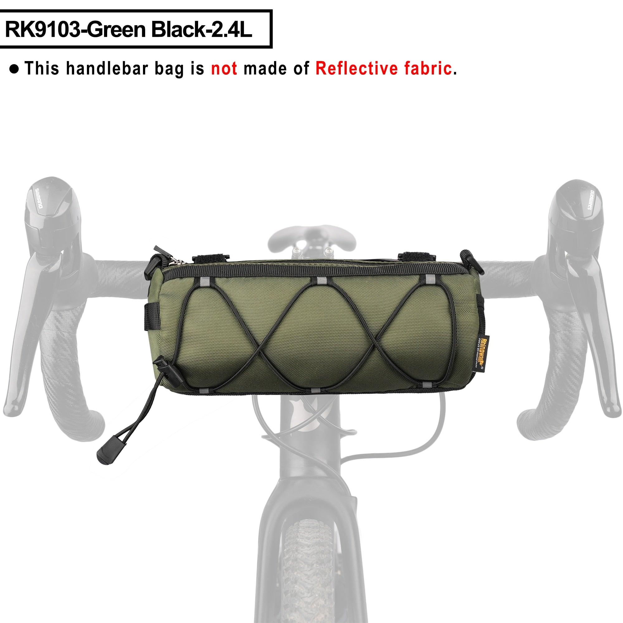 Rhinowalk Bike Bag Portable Handlebar Pannier Multi-purpose Large Capacity Backpack MTB Road Cycling Frame Tube Bag Elastic Band - Pogo Cycles
