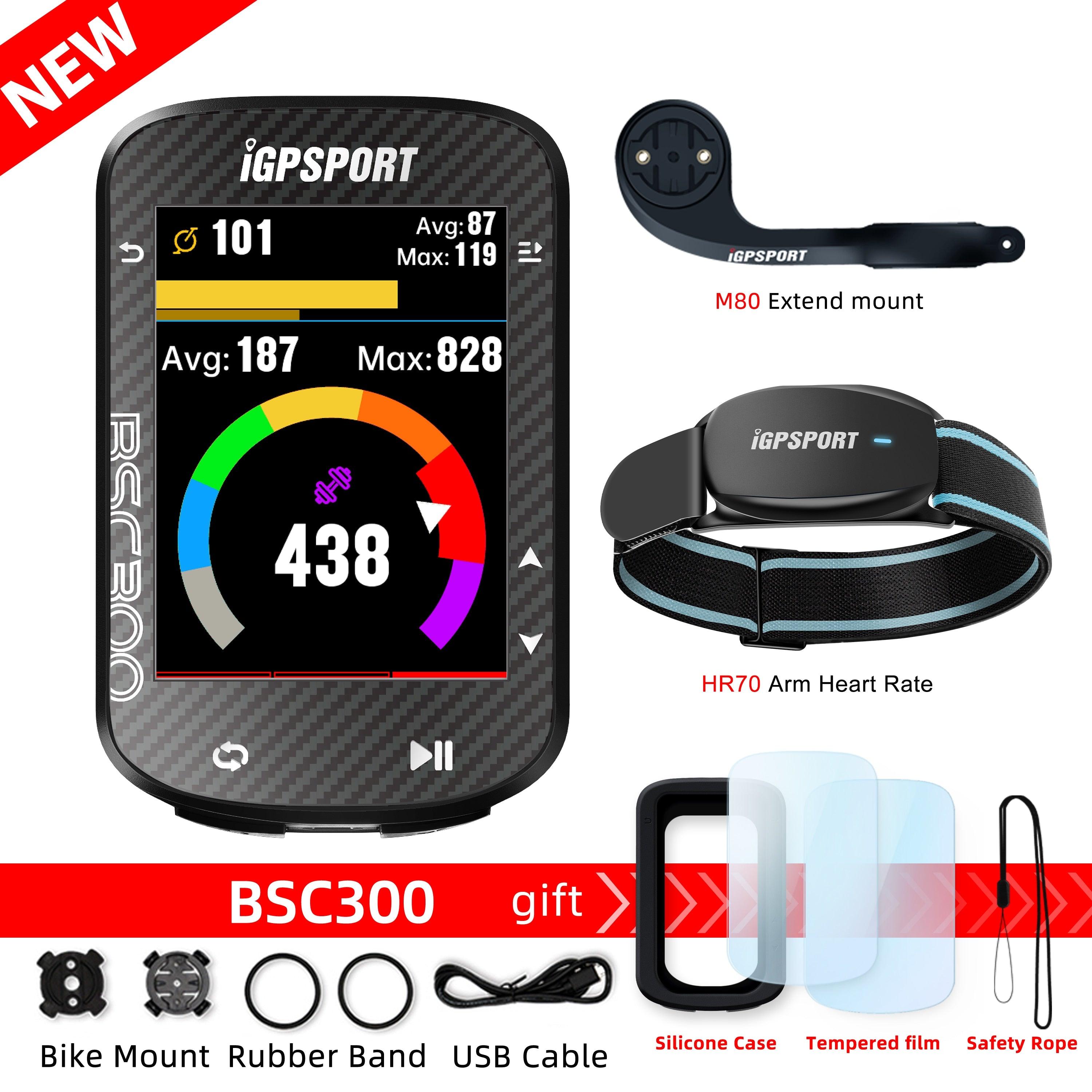 IGPSPORT BSC300 Bicycle GPS Computer Cycling Wireless Speedometer Bike GPS Streamline Version Odometer Portuguese - Pogo Cycles