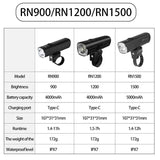 Magicshine RN Series Bicycle Front Light Headlight Taillight Group Set Usb Rechargeable Road MTB Bike Flashlight IPX7Waterproof - Pogo Cycles