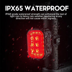 Bike Light Q6 LED Bicycle Front Rear lights USB Charge Headlight Cycling Taillight Bicycle Lantern Bike Accessories Lamps - Pogo Cycles