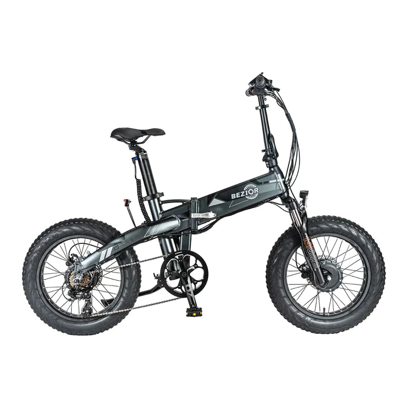 BEZIOR XF005 Folding Mountain Electric Bike - Pogo Cycles available in cycle to work