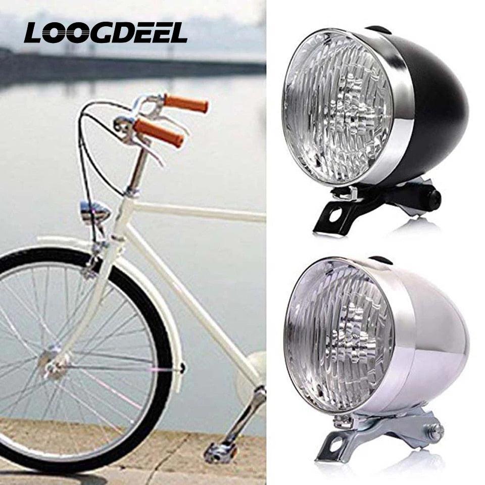Bicycle Light 3 LED Retro Classic Bike Headlight Bicycle Retro Head Light Front Fog Safety Lamp - Pogo Cycles