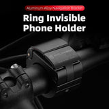 Bicycle Mobile Phone Rack Holder Aluminum Alloy Ring Shaped Mountain MTB Bike Cycling Phone Mount Navigation Bracket Accessories - Pogo Cycles