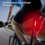 Bicycle Rear Light Waterproof USB Rechargeable LED Safety Warning Lamp Bike Flashing Accessories Night Riding Cycling Taillight - Pogo Cycles