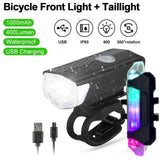 Bike Light USB Rechargeable Set Mountain Back Headlight Lamp LED Flashlight Bicycle Lamp Bike Accessories Фонарь Велосипедный - Pogo Cycles