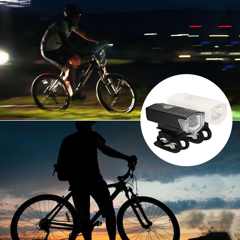 Bike Light USB Rechargeable Set Mountain Back Headlight Lamp LED Flashlight Bicycle Lamp Bike Accessories Фонарь Велосипедный - Pogo Cycles