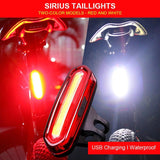 Bike Tail Light Waterproof LED Bike Front Rear Light Bicycle USB Rechargeable Mountain Riding Cycling Tail Lamp Bicycle Light - Pogo Cycles