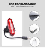 Bike Tail Light Waterproof LED Bike Front Rear Light Bicycle USB Rechargeable Mountain Riding Cycling Tail Lamp Bicycle Light - Pogo Cycles