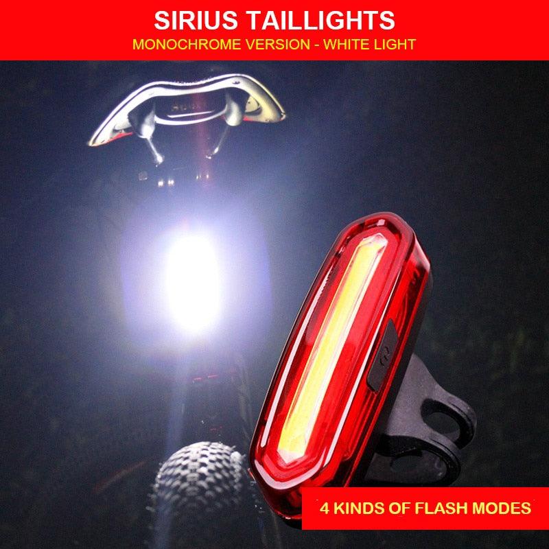 Bike Tail Light Waterproof LED Bike Front Rear Light Bicycle USB Rechargeable Mountain Riding Cycling Tail Lamp Bicycle Light - Pogo Cycles