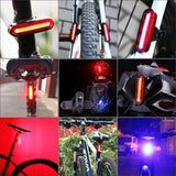 Bike Tail Light Waterproof LED Bike Front Rear Light Bicycle USB Rechargeable Mountain Riding Cycling Tail Lamp Bicycle Light - Pogo Cycles