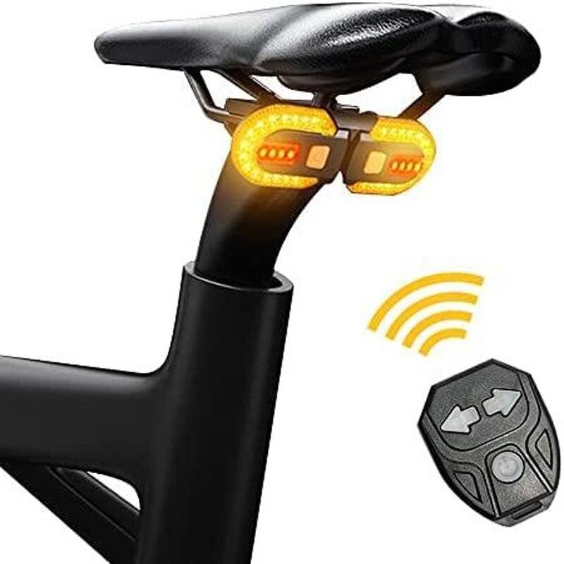 Bike Turn Signal Rear Light LED Bicycle Lamp USB Rechargeable Bike Wireless Lights Back MTB Tail Light Bike Accessories - Pogo Cycles