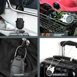 Coded Lock Telescopic Steel Cable - Pogo Cycles