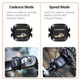 COOSPO BK467 Cadence and Speed Sensor Dual Mode Rpm Monitor Bluetooth 4.0 ANT Road Bike For Wahoo Garmin Bike Computer - Pogo Cycles