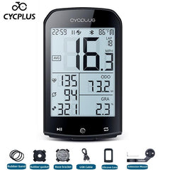 CYCPLUS M1 Bicycle Computer GPS Wireless Odometer Mountain Bike Road Cyclocomputer Speedometer Cycling Cadence Heart Rate Sensor - Pogo Cycles