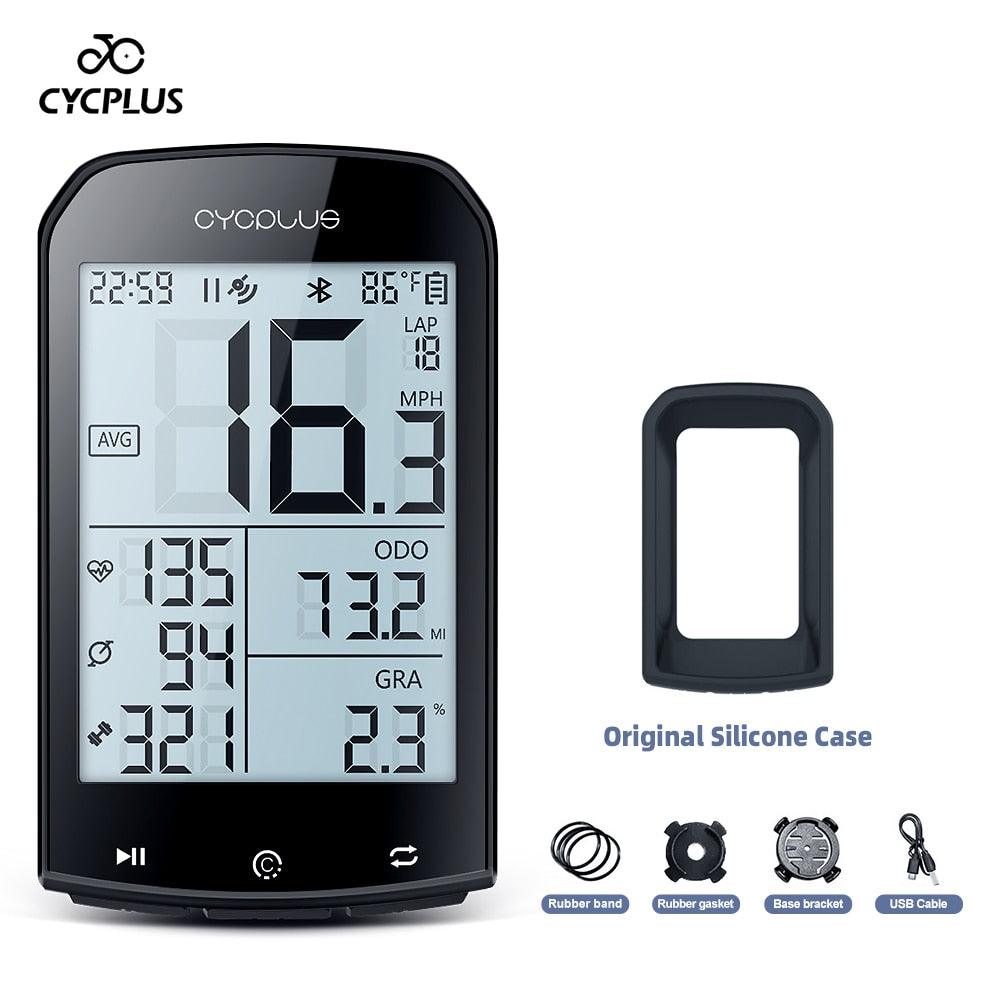 CYCPLUS M1 Bicycle Computer GPS Wireless Odometer Mountain Bike Road Cyclocomputer Speedometer Cycling Cadence Heart Rate Sensor - Pogo Cycles