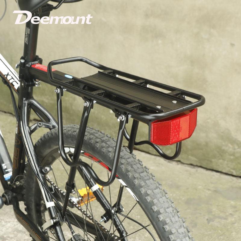 Deemount Bicycle Luggage Carrier Cargo Rear Rack Shelf Cycling Bag Stand Holder Trunk Fit 20-29'' Mtb &4.0'' Fat Bike - Pogo Cycles