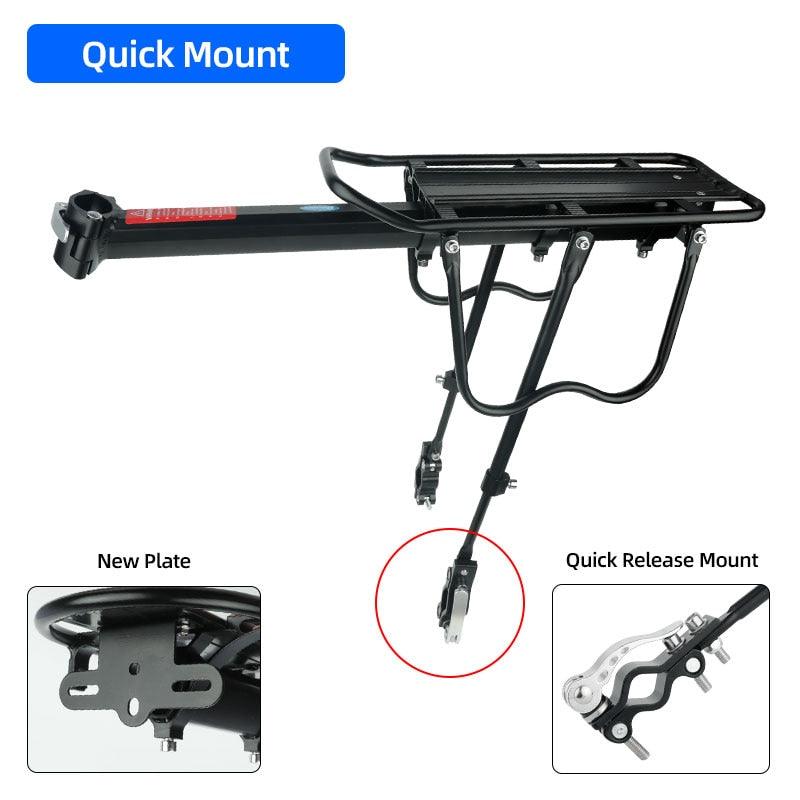 Deemount Bicycle Luggage Carrier Cargo Rear Rack Shelf Cycling Bag Stand Holder Trunk Fit 20-29'' Mtb &4.0'' Fat Bike - Pogo Cycles