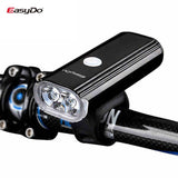 Easydo EL-1110 Dual XPG LED Headlight Alloy Housing 4400mAH Battery 1000Lumen 360 Degree Rotation Cycling Lighting Front Lantern - Pogo Cycles