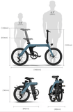 FIIDO D11 Electric Mountain Bike with mudguard and light - Pogo Cycles available in cycle to work