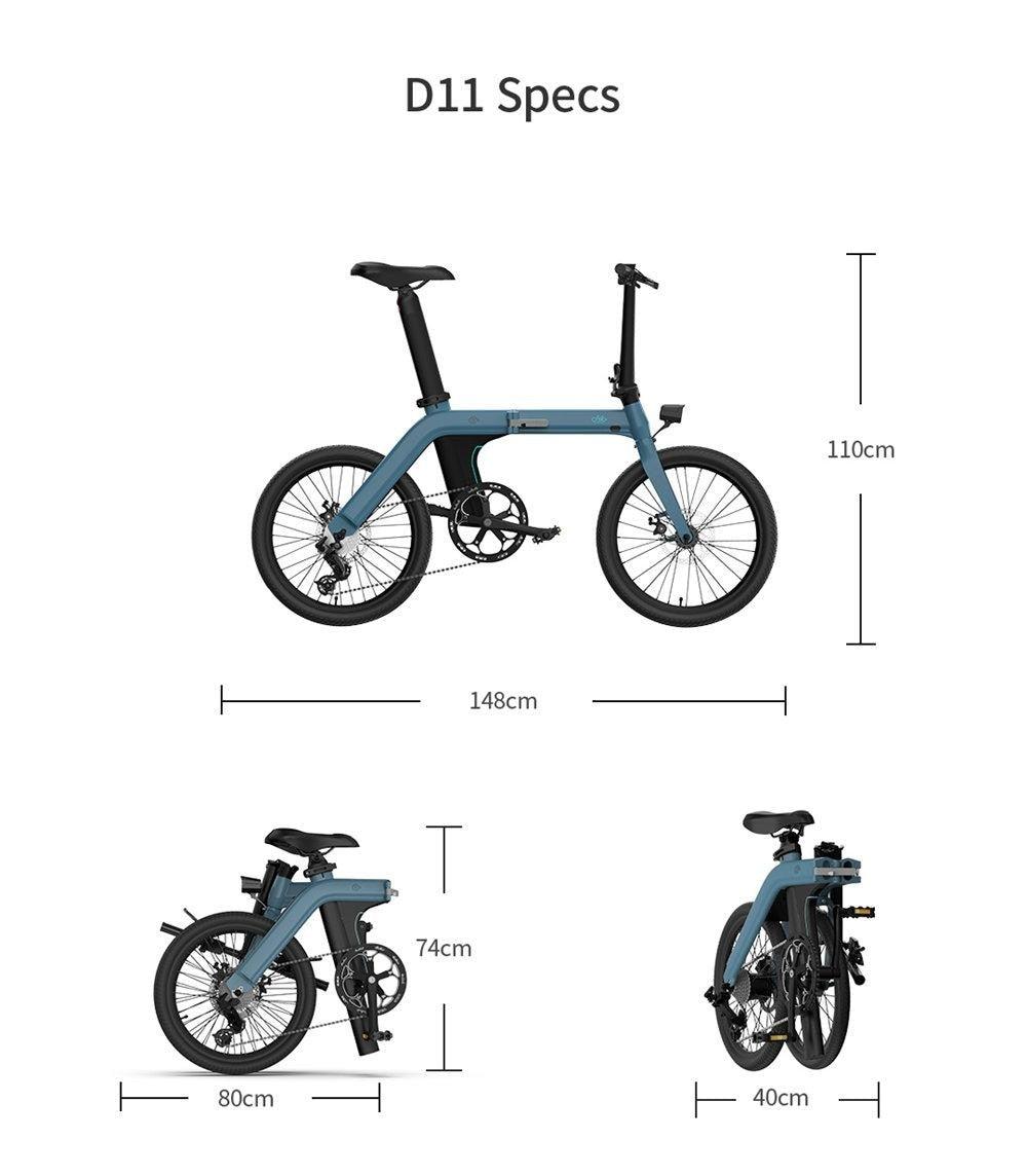 FIIDO D11 Electric Mountain Bike with mudguard and light - Pogo Cycles available in cycle to work