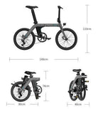 FIIDO D21 Folding Electric Bike with mudguard and light - Pogo Cycles available in cycle to work