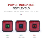 GIYO Smart Bicycle Brake Light Tail Rear USB Cycling Light Bike Lamp Auto Stop LED Back Rechargeable IPX6-Waterproof Safety - Pogo Cycles