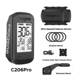 Magene C206 Pro Bike Computer Wireless GPS Speedometer Waterproof Road MTB Bicycle Bluetooth ANT with Cadence Cycling Sensor - Pogo Cycles
