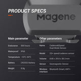 Magene Cadence Sensor Speed S3+ Speedometer ANT+ Bluetooth Computer Compatible with Garmin IGP Bryton Bike Computer Wireless - Pogo Cycles