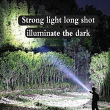 Mini LED High Light Flashlight USB Rechargeable Powerful Lamp 2 In 1 Portable Camping Waterproof Far Range Flashlight Nightlight - Pogo Cycles