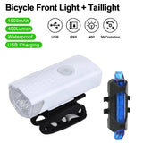 MTB Mountain Bicycle Lamp Bicycle Light Front Rear Taillight USB Rechargeable Waterproof MTB Bike Headlight Cycling Flashlight - Pogo Cycles
