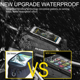 NEWBOLER Bicycle Bag Waterproof Touch Screen Cycling Bag Top Front Tube Frame MTB Road Bike Bag 7.2 Phone Case Bike Accessories - Pogo Cycles