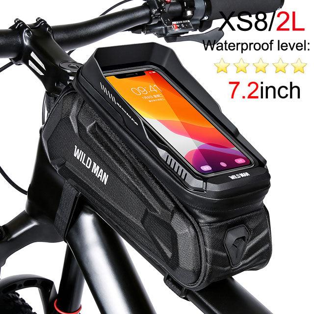 NEWBOLER Bicycle Bag Waterproof Touch Screen Cycling Bag Top Front Tube Frame MTB Road Bike Bag 7.2 Phone Case Bike Accessories - Pogo Cycles