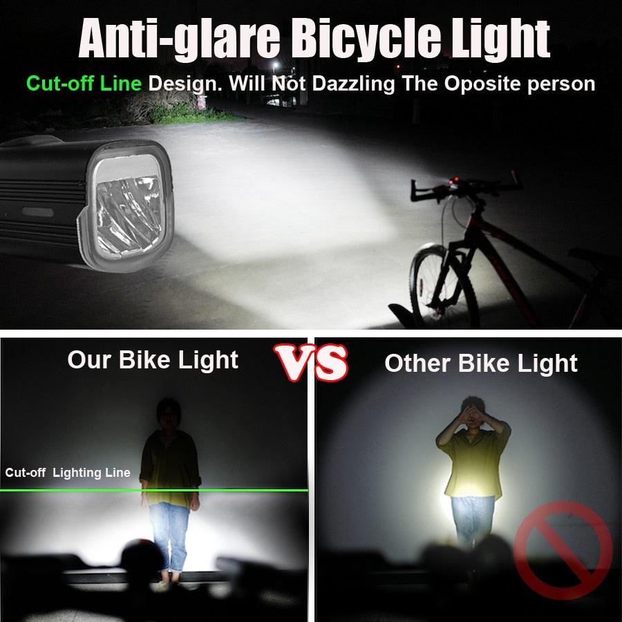 NEWBOLER Bicycle Light Front 1000Lumen Bike Light 4800mAh Waterproof Flashlight USB Charging MTB Road Cycling Lamp Accessories - Pogo Cycles