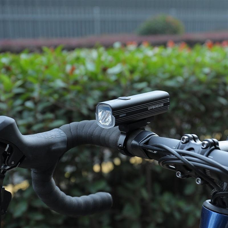 OFFBONDAGE Bicycle Light 1000Lumen Bike Headlight Power Bank Flashlight Handlebar USB Charging MTB Road Highlight - Pogo Cycles