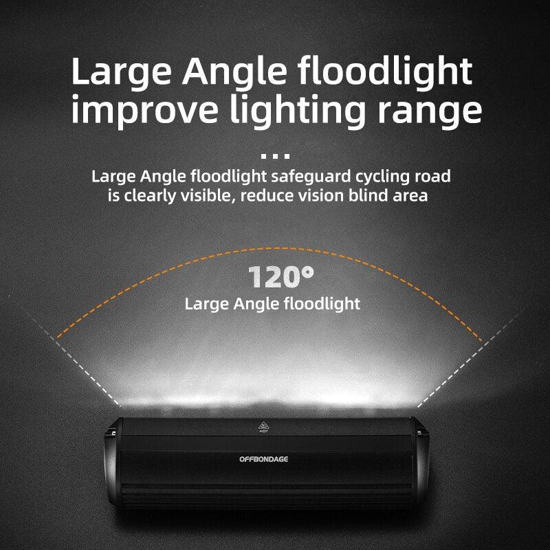 OFFBONDAGE Bicycle Light Front 900Lumen Bike Light 2000mAh Waterproof Flashlight USB Charging MTB Road Cycling Lamp - Pogo Cycles