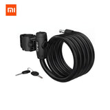 Original xiaomi mijia HIMO L150 Portable Folding Cable Lock Electric Bicycle Lockstitch from Xiaomi youpin xiaomi smart home kit