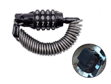 Portable Mini 1.5M Bicycle Black Color Lock - Pogo Cycles available in cycle to work
