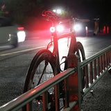 Red Led Rear Light Bicycle High Visibility Rechargebale Usb Road Bike Tail Light Round Shape Multifunctional Flashing Bike Lamps - Pogo Cycles