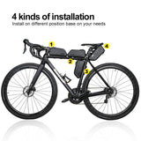 Rhinowalk Waterproof Top Tube Bicycle Bag Hard Shell Bike Bag Stable Cycling Frame Bag Bike Accessories for Road bike - Pogo Cycles