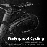 ROCKBROS Rainproof Bicycle Bag Shockproof Bike Saddle Bag For Refletive Rear Large Capatity Seatpost MTB Bike Bag Accessories - Pogo Cycles