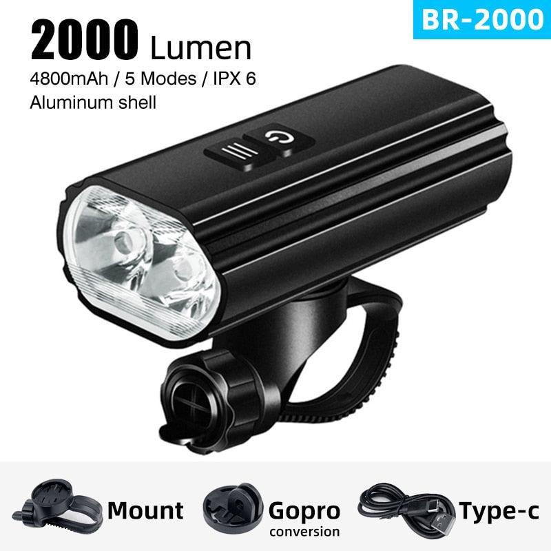 SoRider Bicycle Bike Light BR 2000 AI 1200 Lumens Lumen High Brightness Multi-Function Road MTB Cycling Safety Front Lights - Pogo Cycles