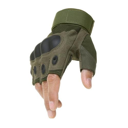 Super Fiber Leather Army Military Gloves - Pogo Cycles available in cycle to work