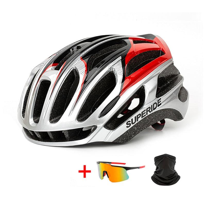 SUPERIDE Integrally-molded Mountain Road Bike Helmet Sports Racing Riding Cycling Helmet Men Women Ultralight MTB Bicycle Helmet - Pogo Cycles