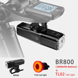 TOWILD BR800 Bike Light with Tail Light USB Rechargeable LED MTB Front Lamp Headlight Aluminum Flashlight Bicycle Light - Pogo Cycles