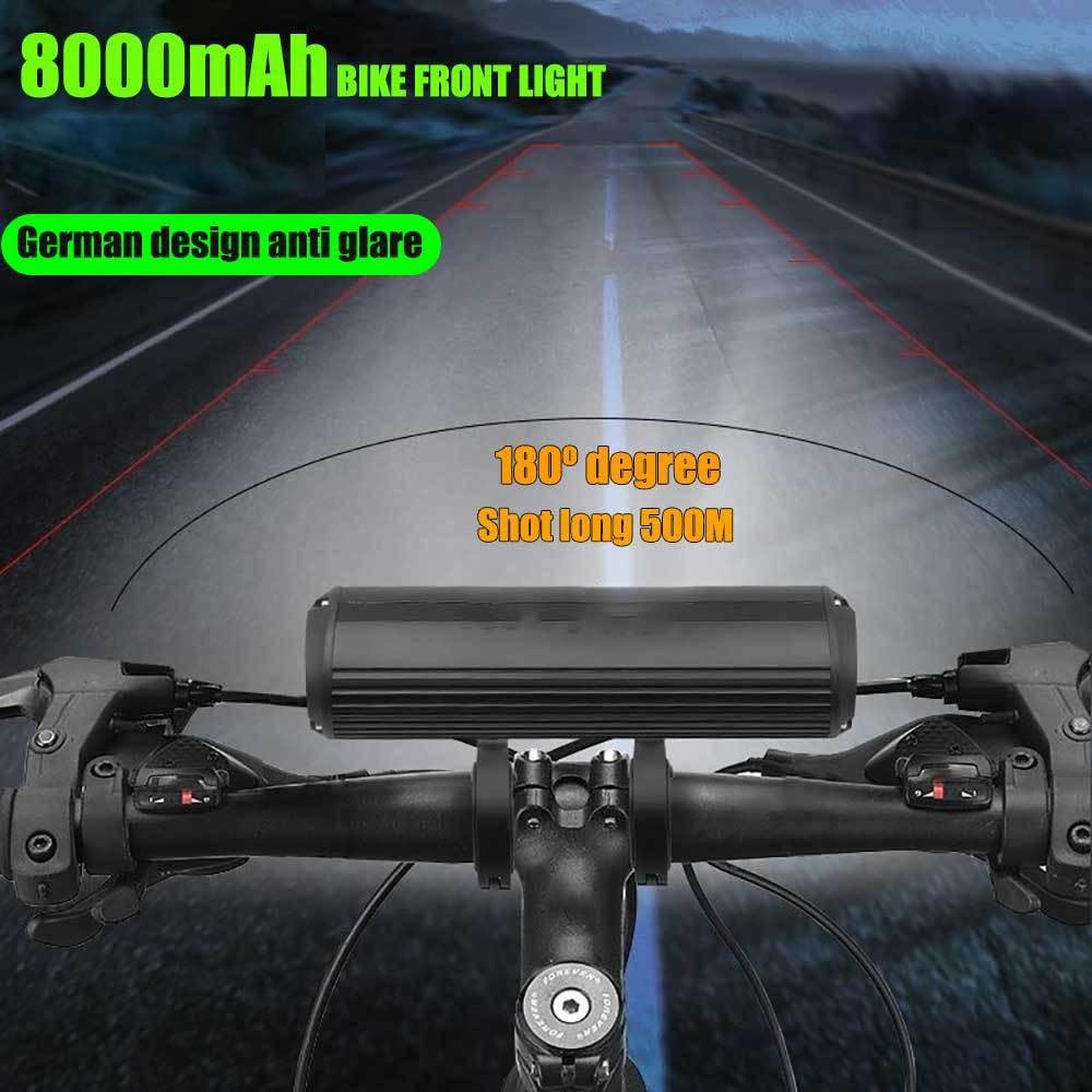 TRLIFE Bicycle Light Front 10000LM Bike Light Waterproof 8000mah 5*P90 Flashlight USB Charging MTB Road Cycling Lamp Accessories - Pogo Cycles