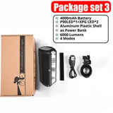 TRLIFE Bicycle Light Front 10000LM Bike Light Waterproof 8000mah 5*P90 Flashlight USB Charging MTB Road Cycling Lamp Accessories - Pogo Cycles