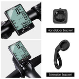 WEST BIKING 2.8" Large Screen Bicycle Computer Wireless Wired Bike Computer Waterproof Speedometer Odometer Cycling Stopwatch - Pogo Cycles